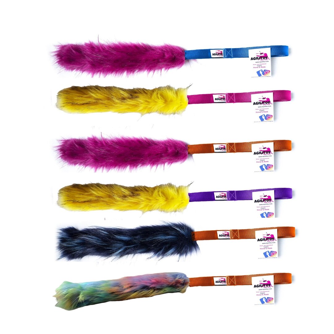 TUGGER Faux Fur Tug Toy