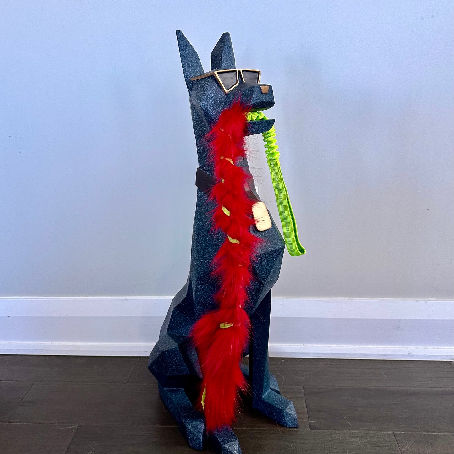 Braided Fleece N Fur Bungee Tug Toy