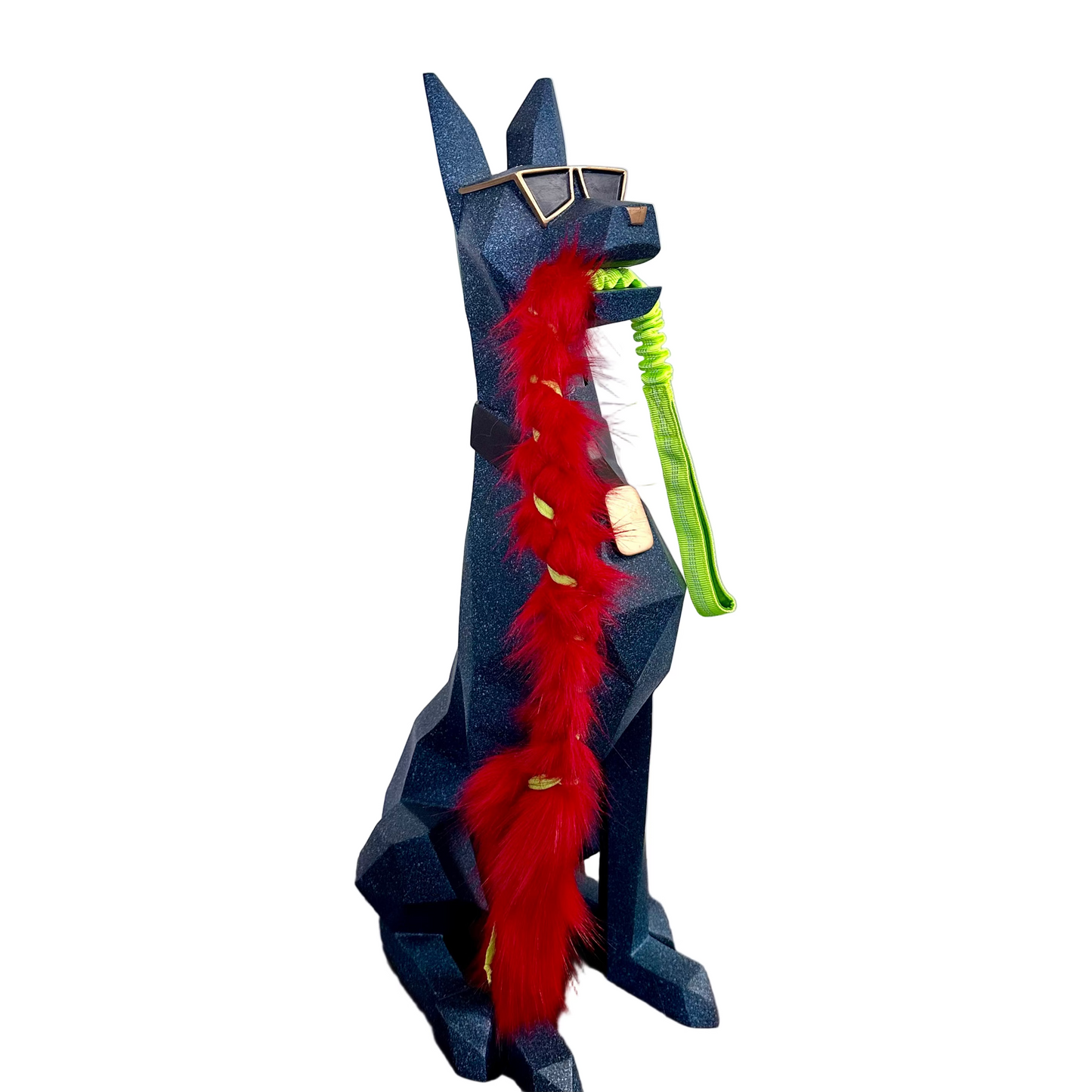 Braided Fleece N Fur Bungee Tug Toy