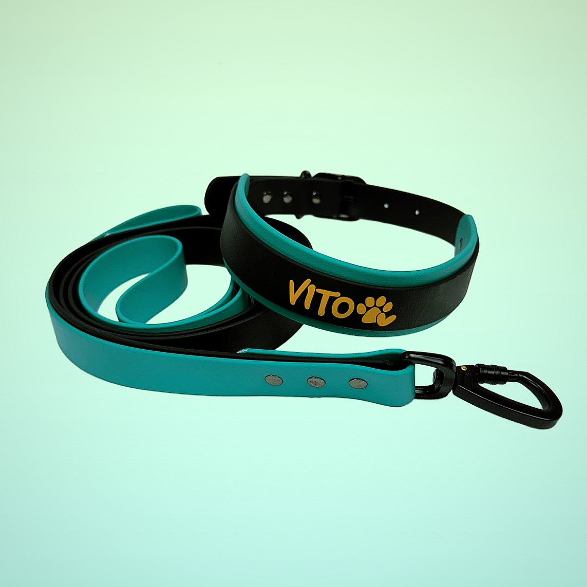 1.5" Two-Tone Custom BioThane® Collar