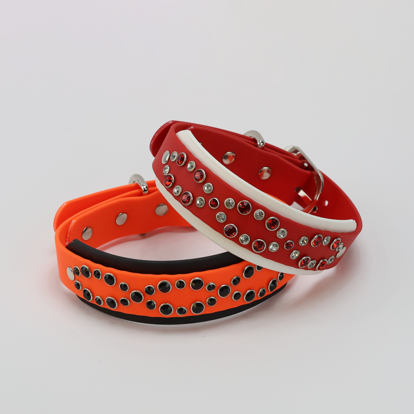 Eternal Orbit - 1" Custom BioThane® Gemstone Crystal Collar
