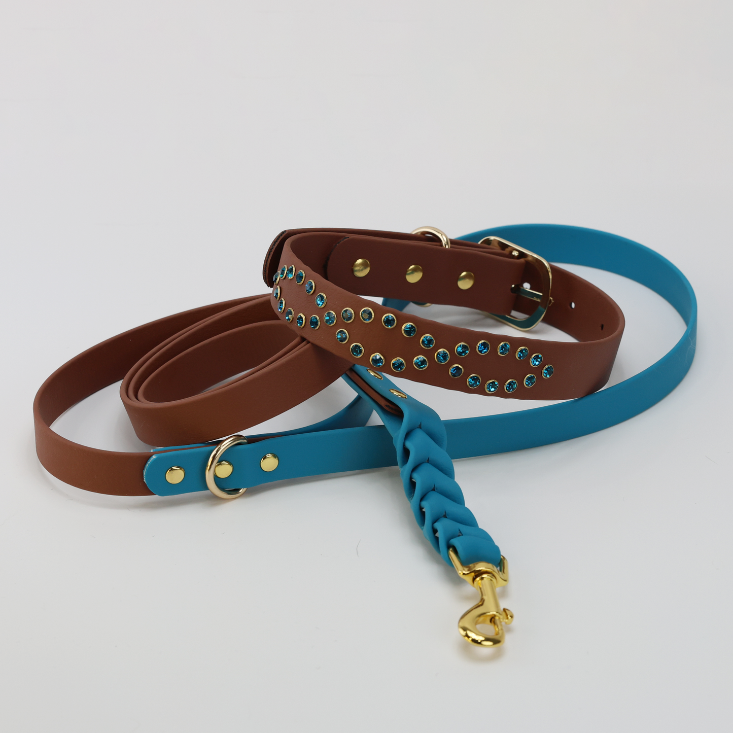 Eternal Orbit - 1" Custom BioThane® Gemstone Crystal Collar