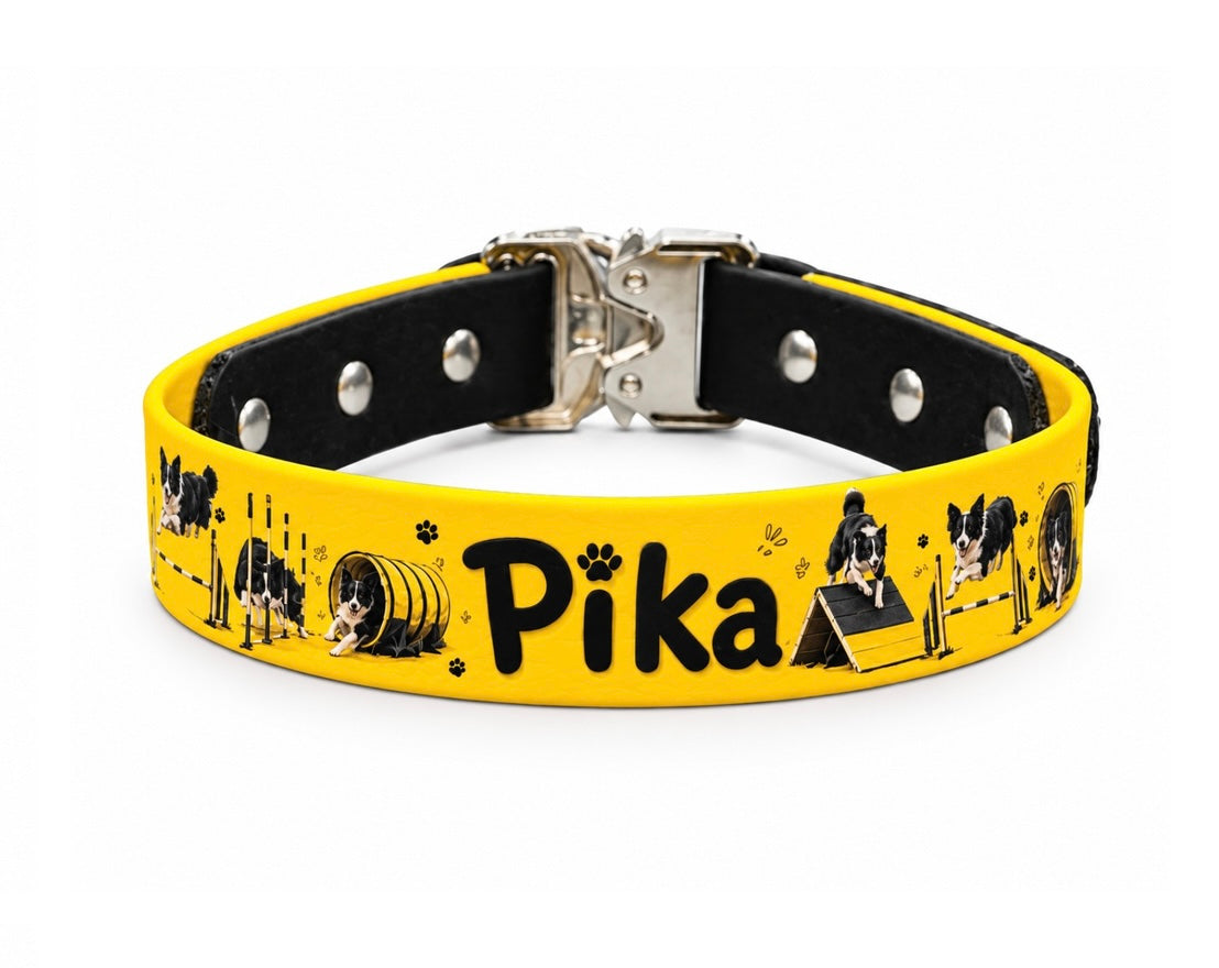 Custom UV Pattern Biothane Collar