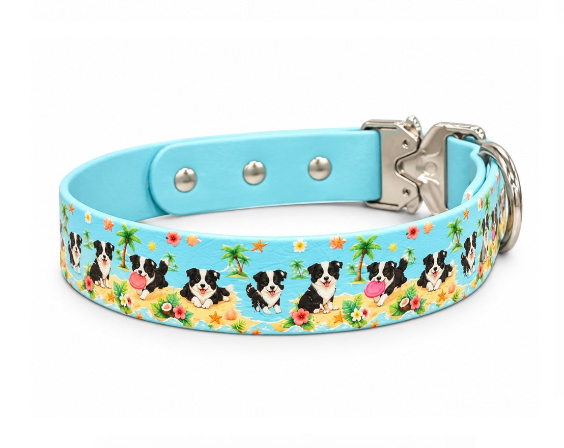 Custom UV Pattern Biothane Collar