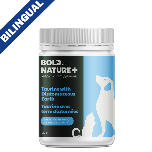 BOLD BY NATURE TAURINE WITH DIATOMACEOUS EARTH SUPPLEMENT FOR DOGS & CATS 210g