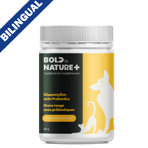 BOLD BY NATURE SLIPPERY ELM WITH PROBIOTICS SUPPLEMENT FOR DOGS & CATS 100GM
